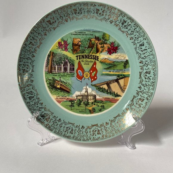 Vintage Tennessee Souvenir State Plate - Picture 3 of 11